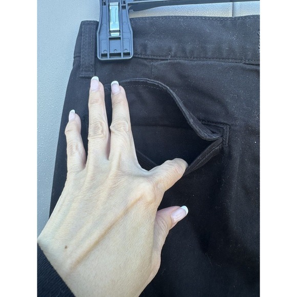 Crippen - Tapered Six Trouser Cropped Pants in Black Sz 25 NWOT - Picture 10 of 14